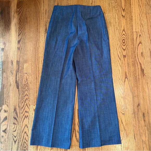 Loft Denim & Tweed Suit Set Lady Jacket M & Pants 8 EUC - Picture 6 of 8